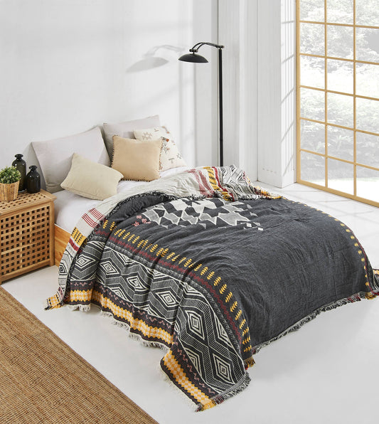 Aztec Bedspread Summer Blanket Cover Light-weight Country