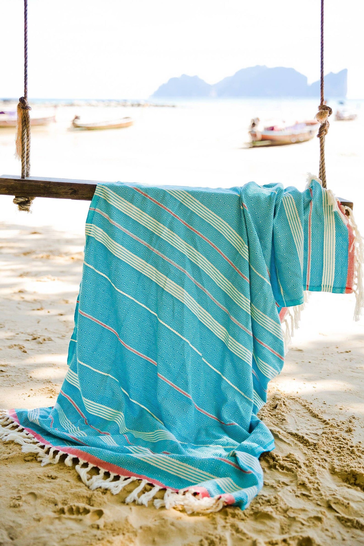 Diamonde Turkish Beach Towels 33x66in Fouta Hammam Peshtemal