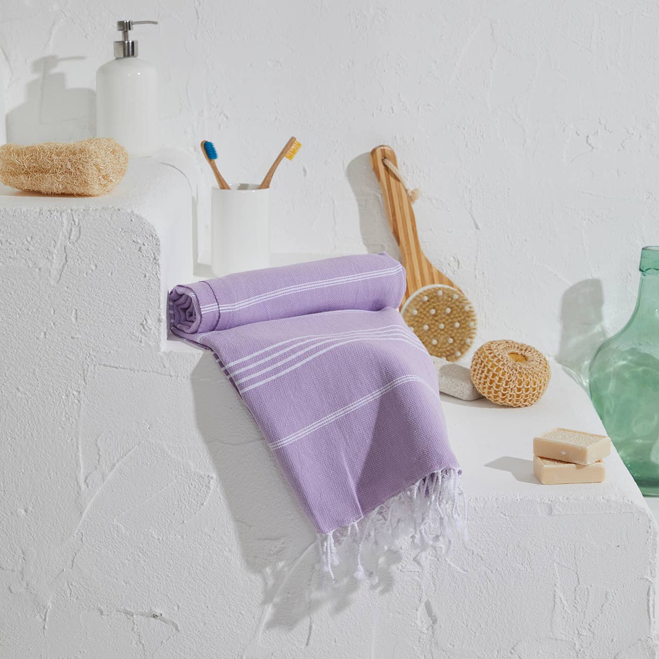 Colorful Turkish Beach Towel Hamam Fouta Sarong Spa Pool Bat