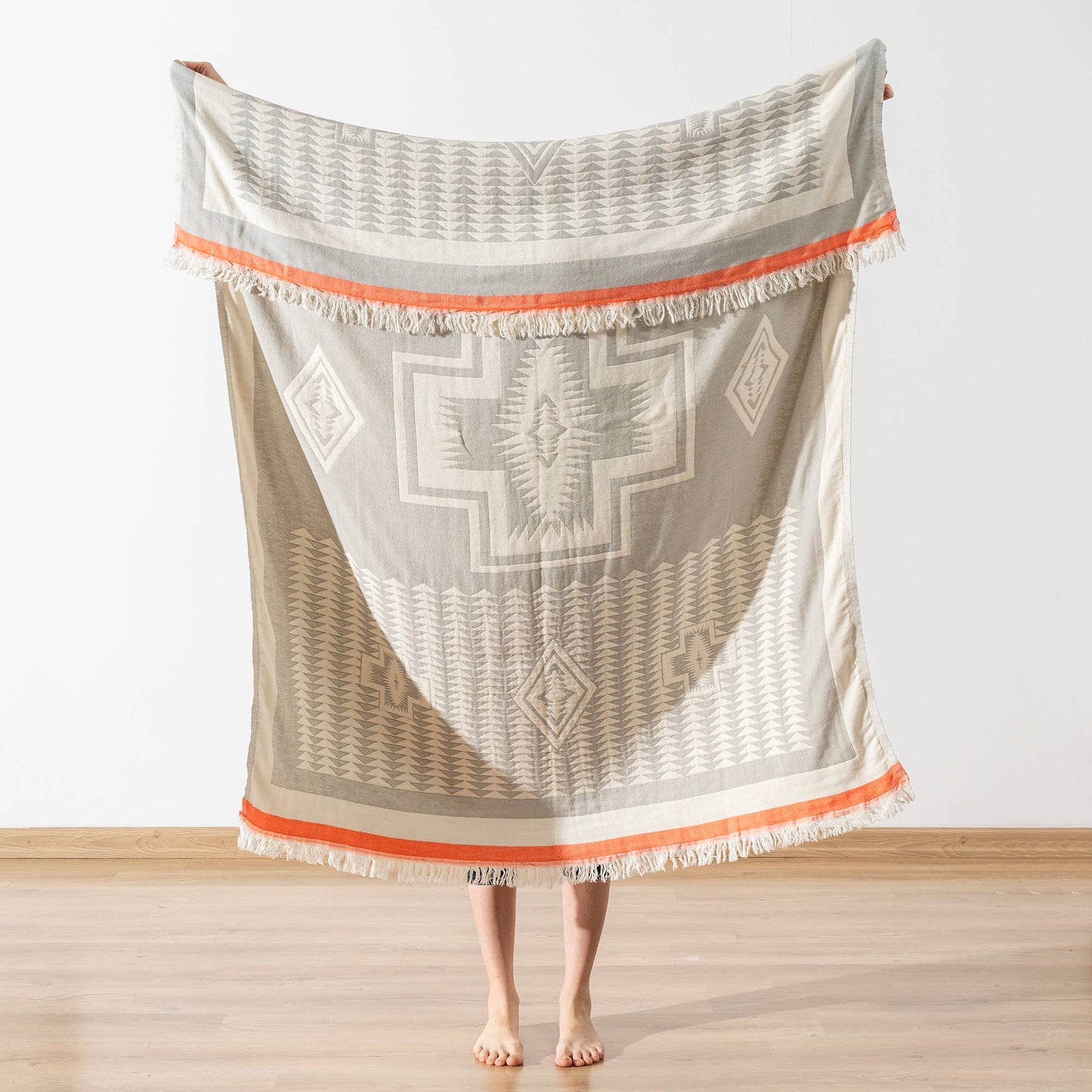 Cotton Throw Blanket Home Decor Farmhouse Cover