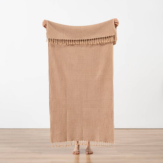 Stonewashed Turkish Hamam Pestemal Beach Towel