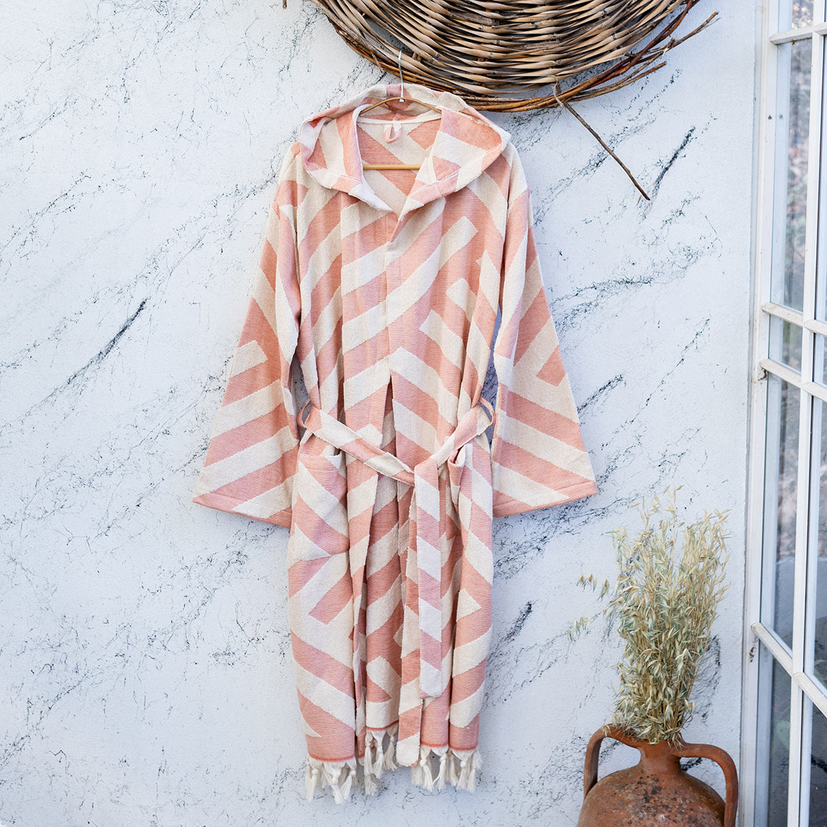 Harmony Raised Terry Turkish Cotton Bathrobe