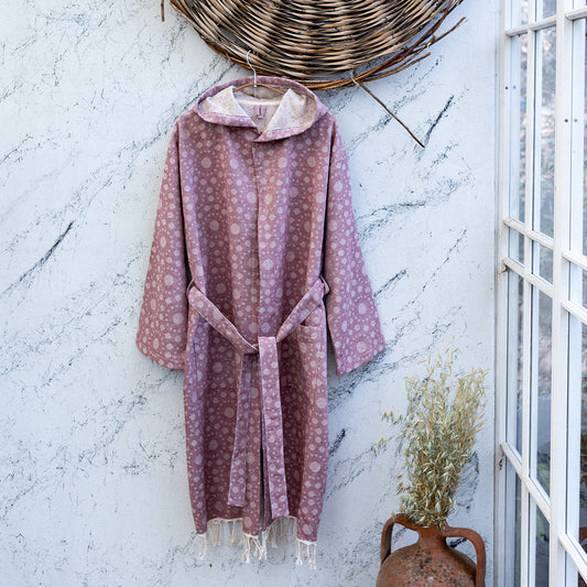 Bubbles Turkish Cotton Terry-back Bathrobe