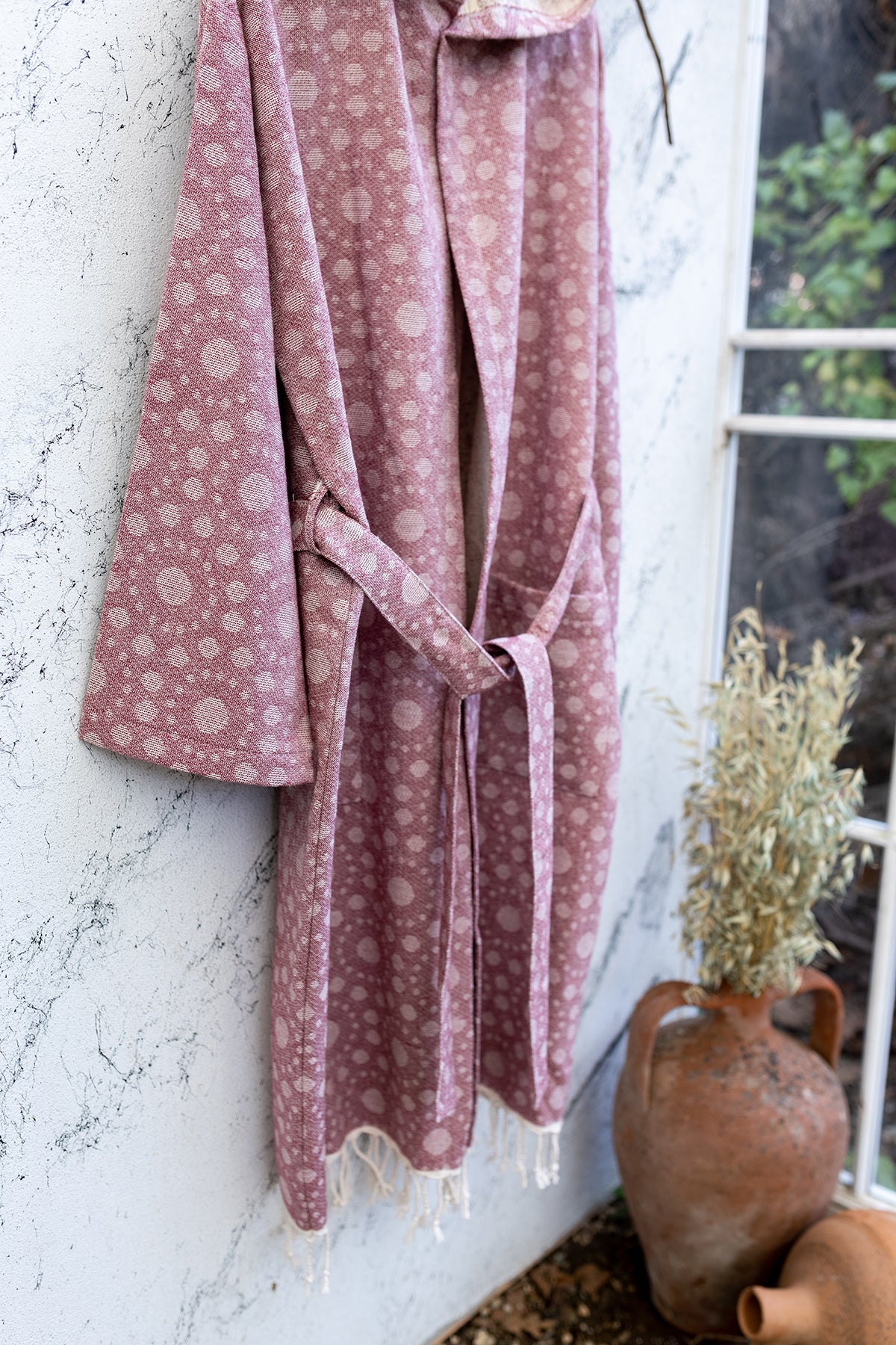 Bubbles Turkish Cotton Terry-back Bathrobe