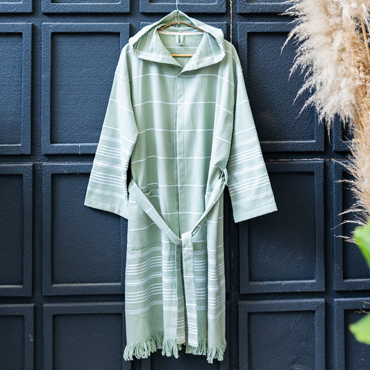 Sense Turkish Cotton Terry-backed Bathrobe