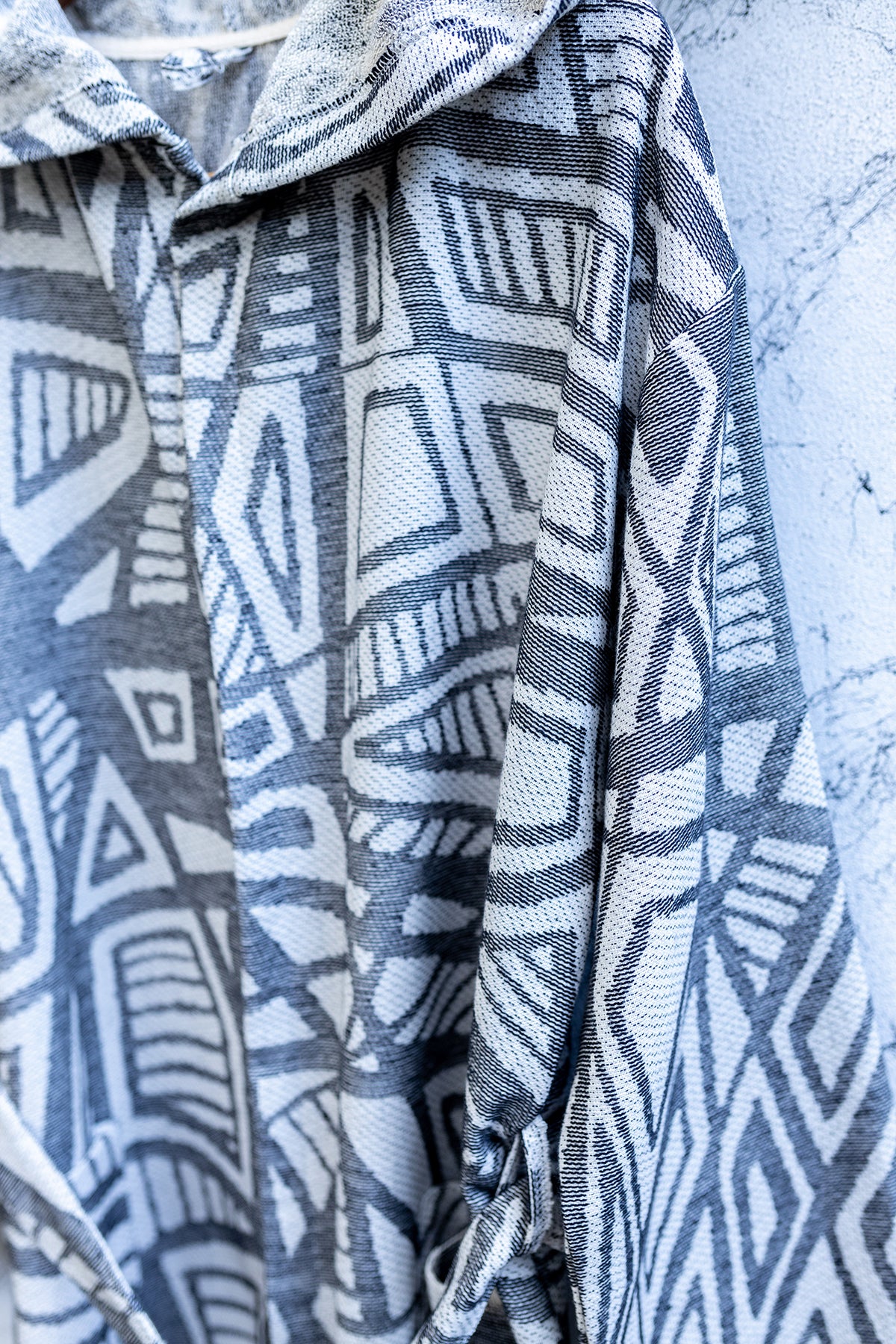 Geometric Turkish Cotton Bathrobe