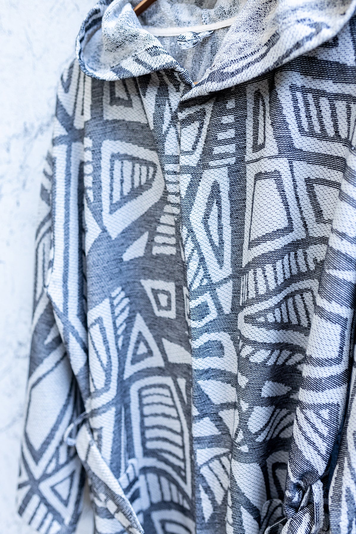 Geometric Turkish Cotton Bathrobe