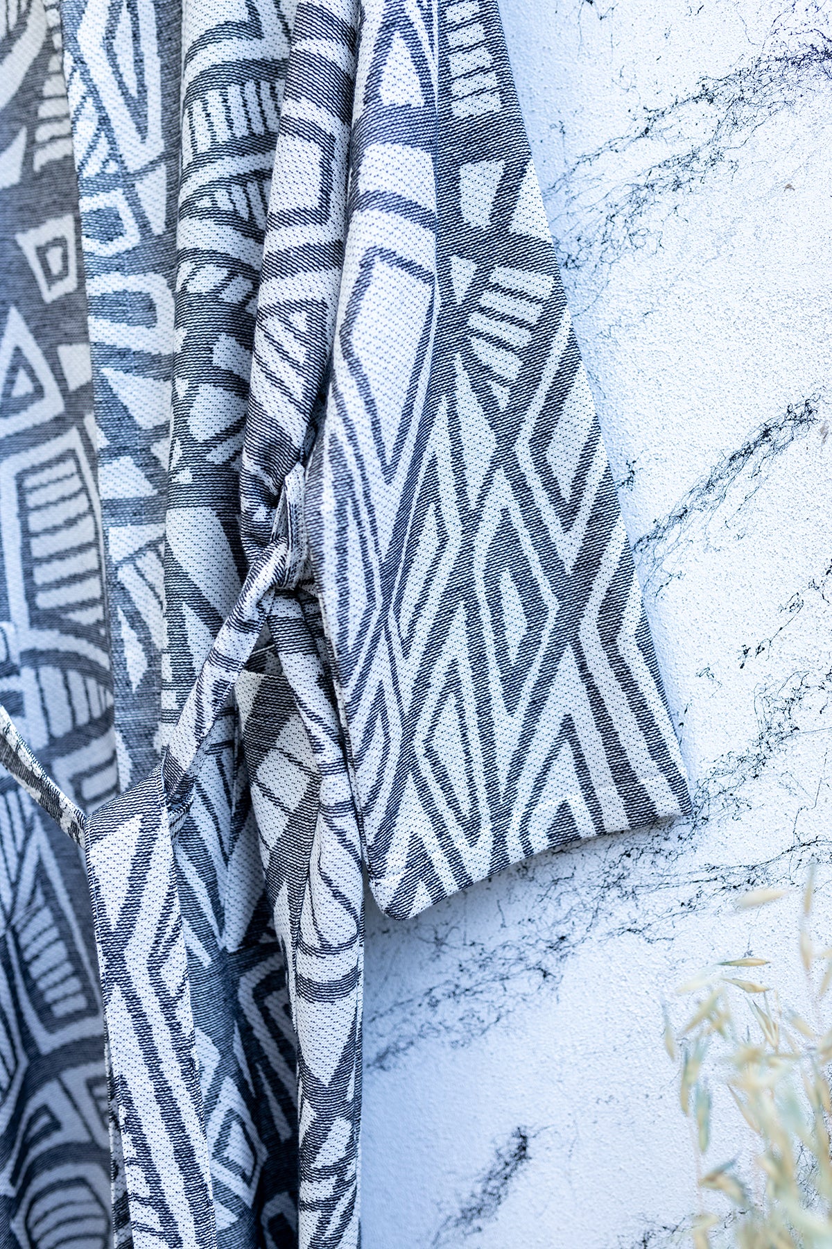 Geometric Turkish Cotton Bathrobe