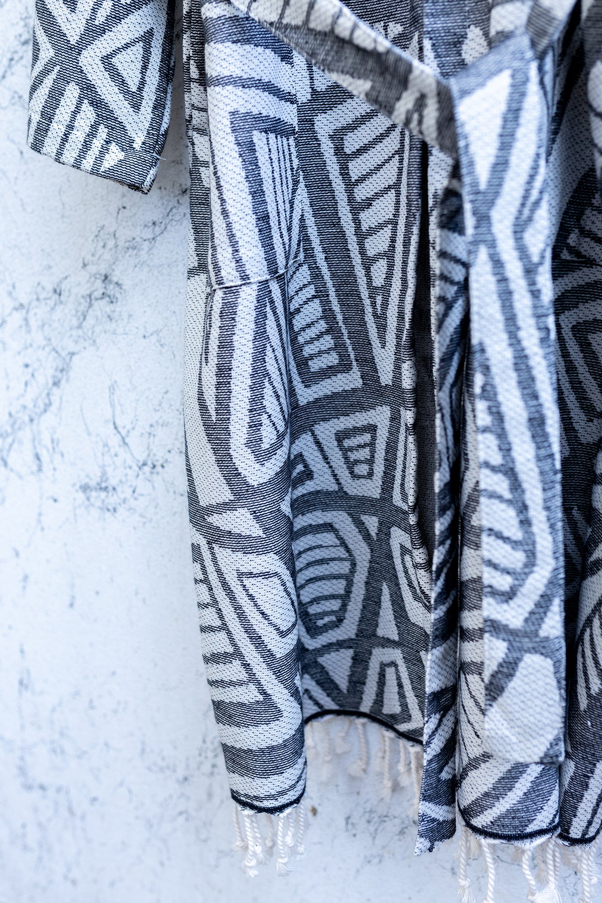 Geometric Turkish Cotton Bathrobe