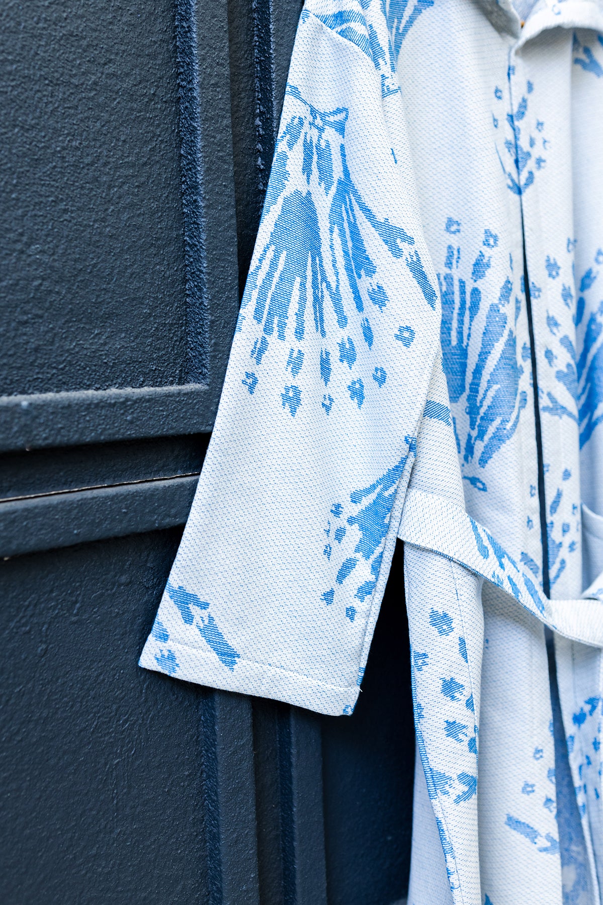 Blue Pearl Turkish Cotton Bathrobe