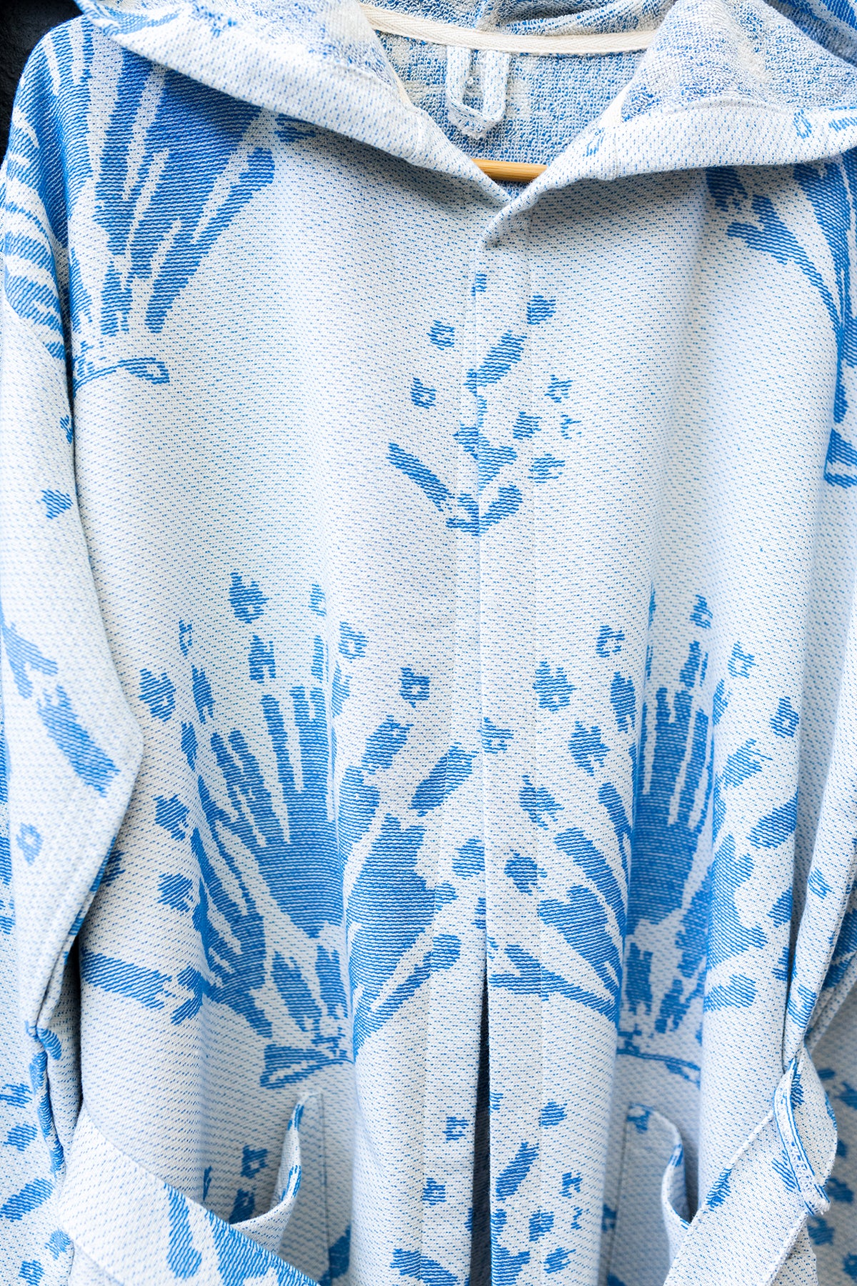 Blue Pearl Turkish Cotton Bathrobe