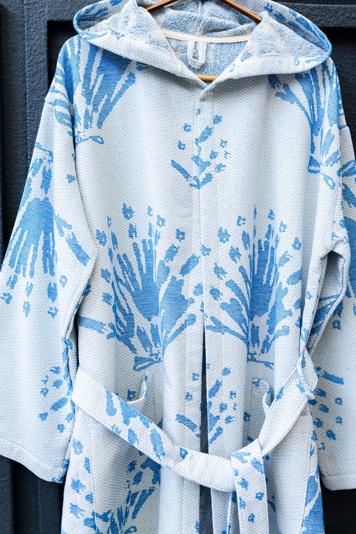 Blue Pearl Turkish Cotton Bathrobe
