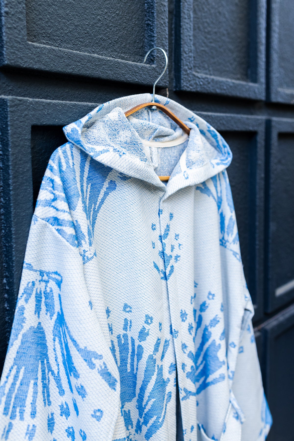 Blue Pearl Turkish Cotton Bathrobe