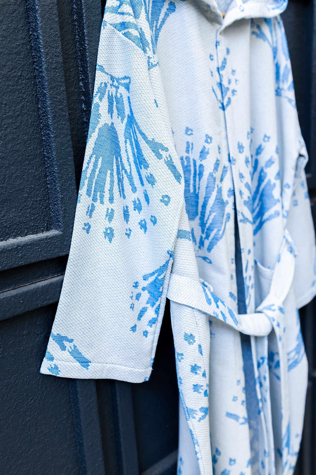 Blue Pearl Turkish Cotton Bathrobe