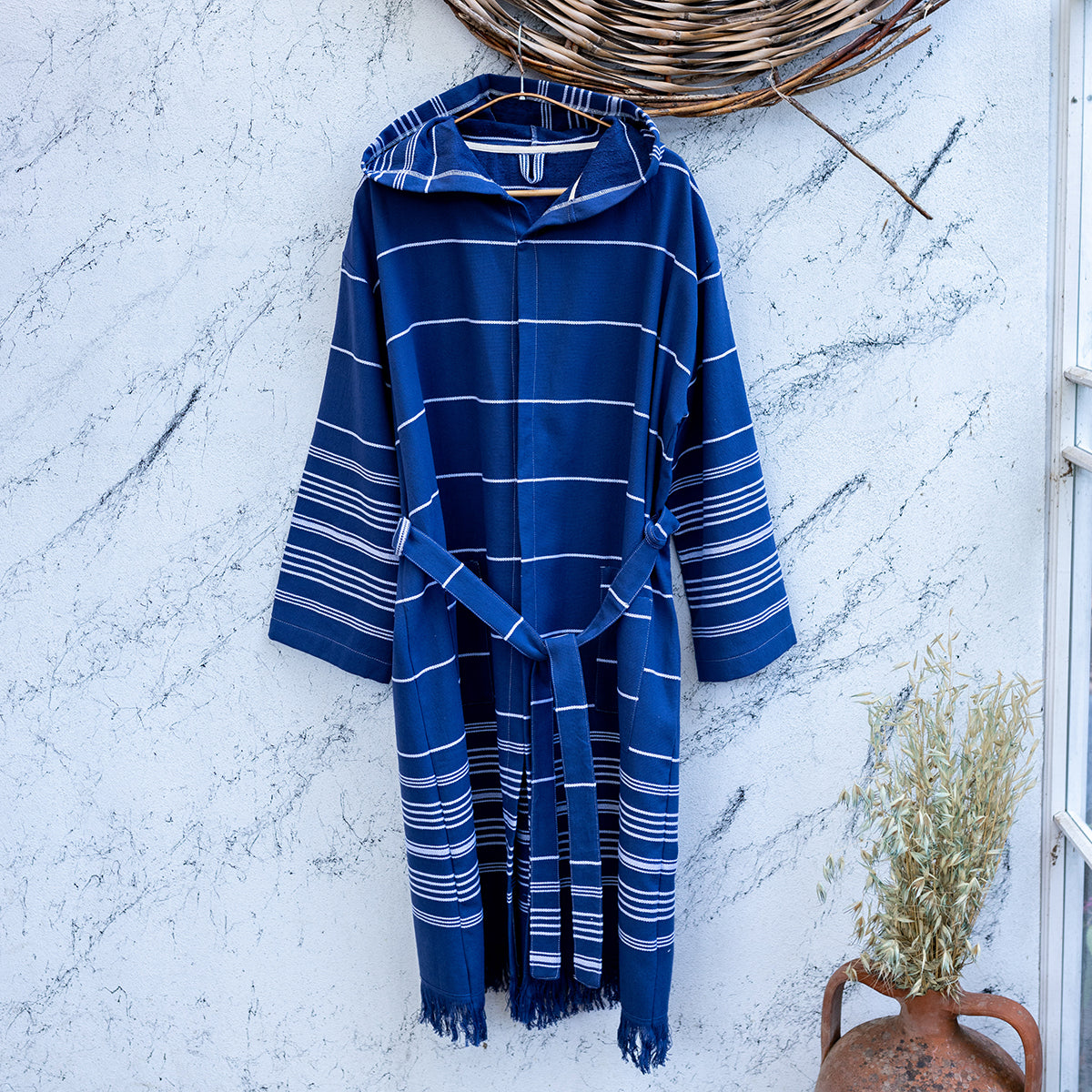 Sense Turkish Cotton Terry-backed Bathrobe