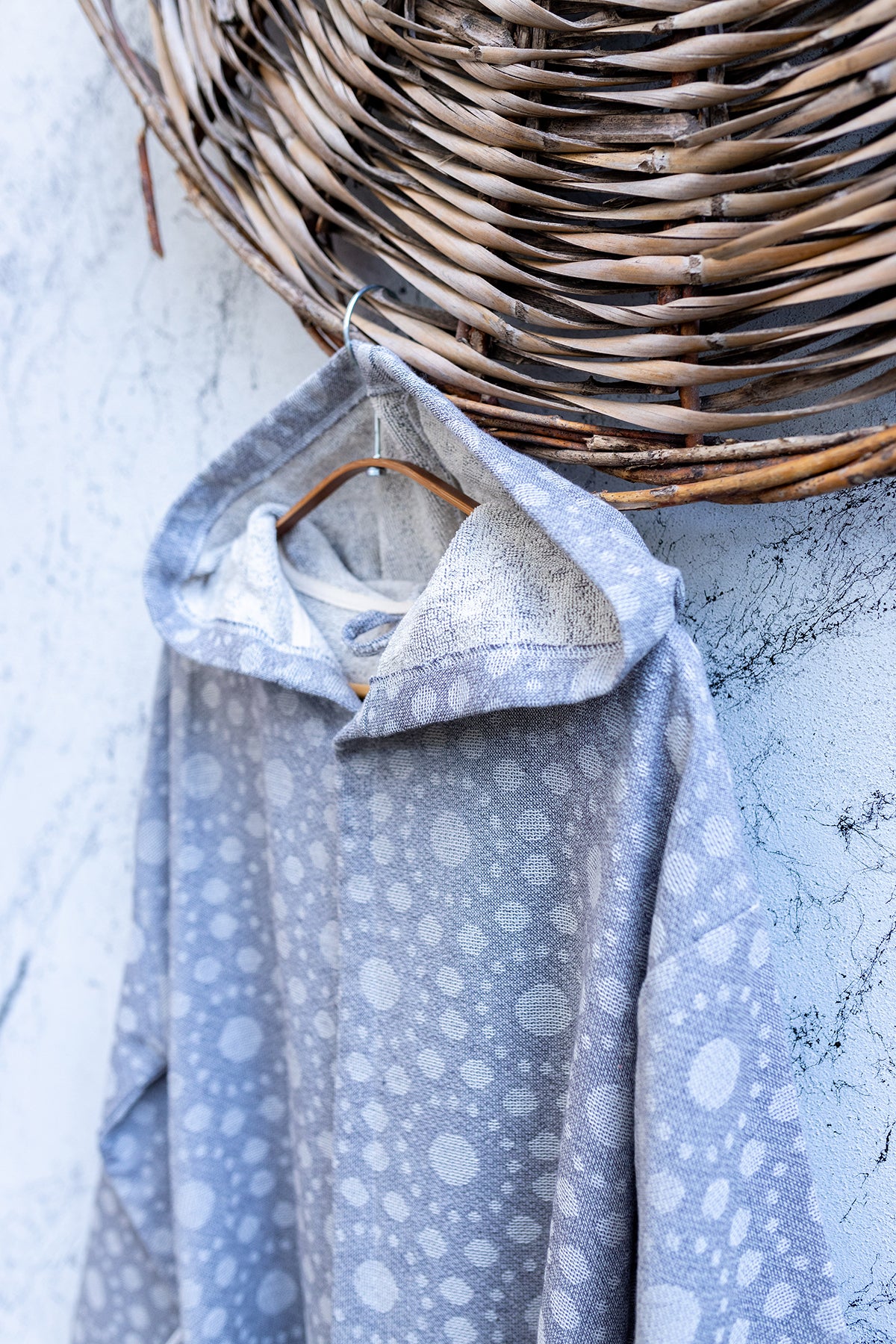 Bubbles Turkish Cotton Terry-back Bathrobe