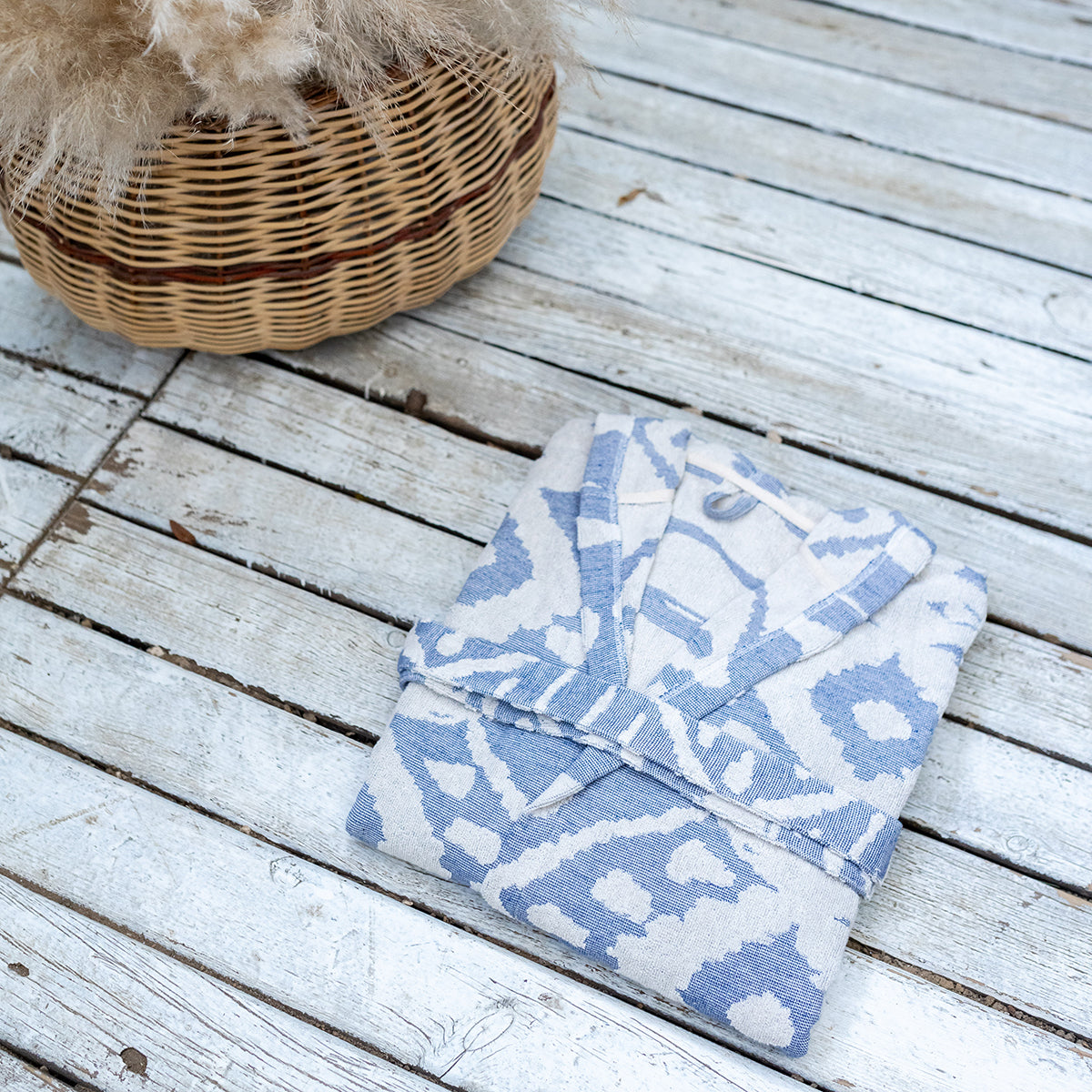 Native Raised Terry Turkish Cotton Bathrobe