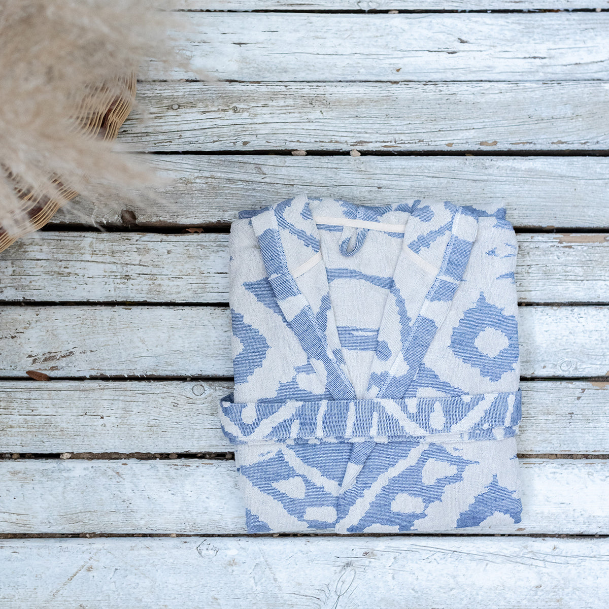 Native Raised Terry Turkish Cotton Bathrobe