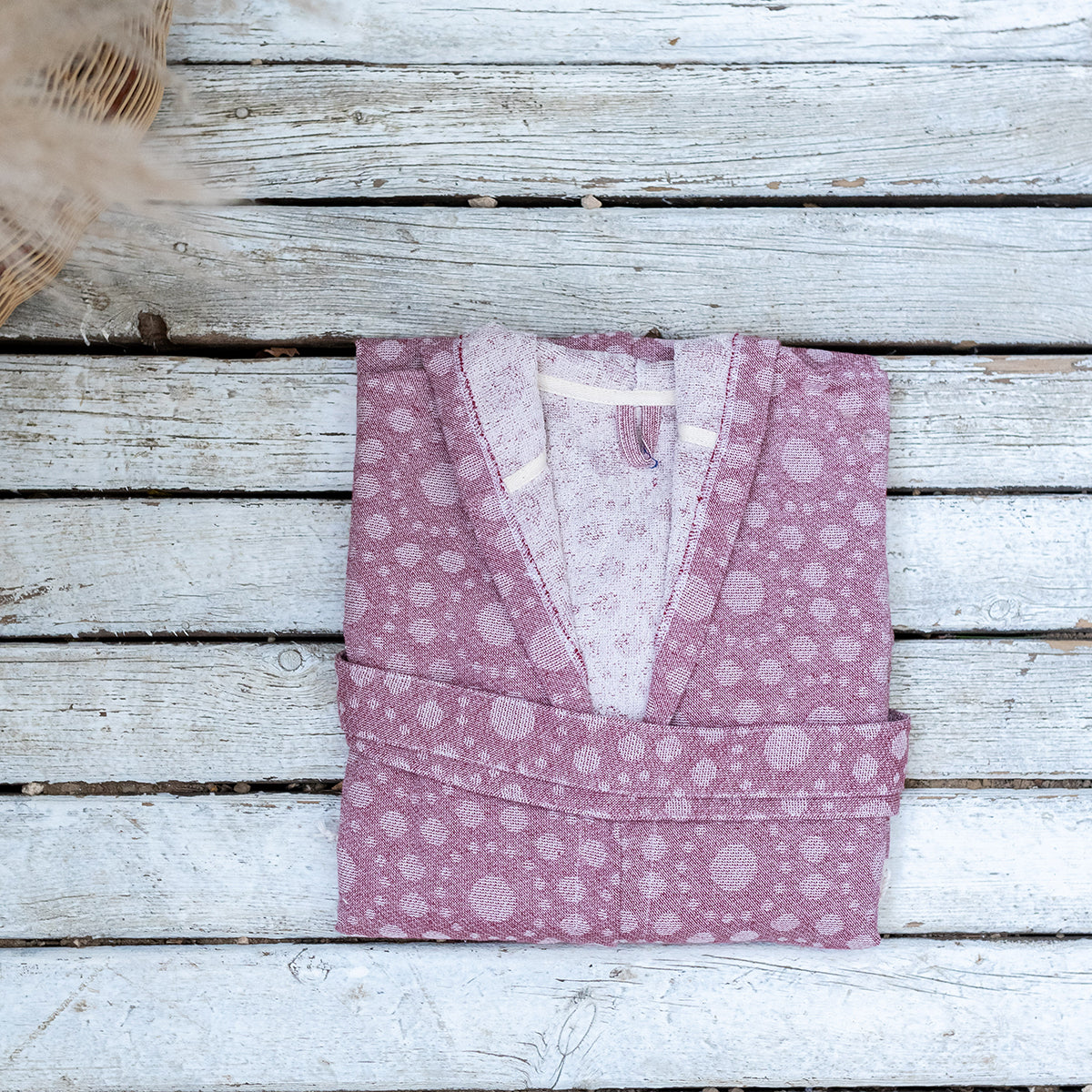 Bubbles Turkish Cotton Terry-back Bathrobe