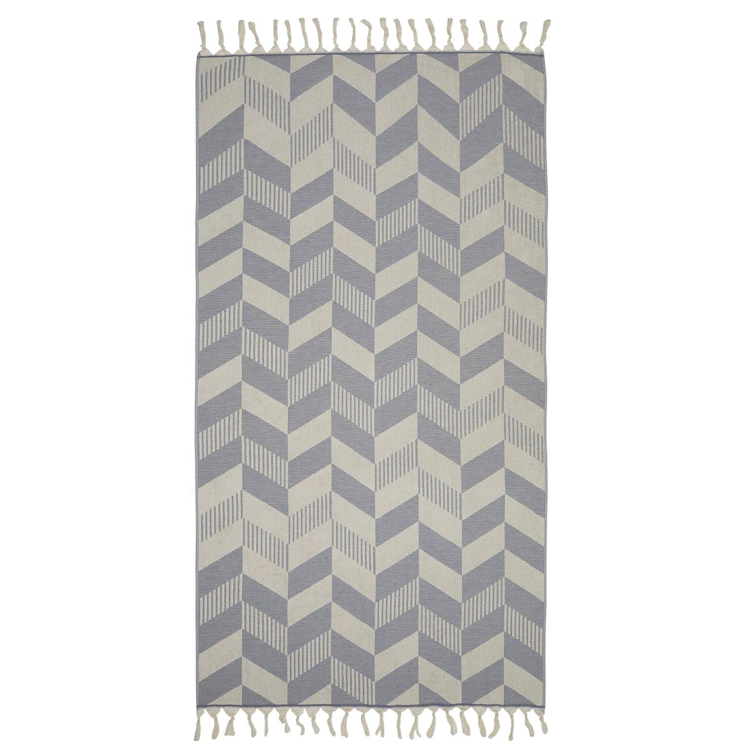 Türkisches Frottee-Handtuch mit Fischgrätenmuster