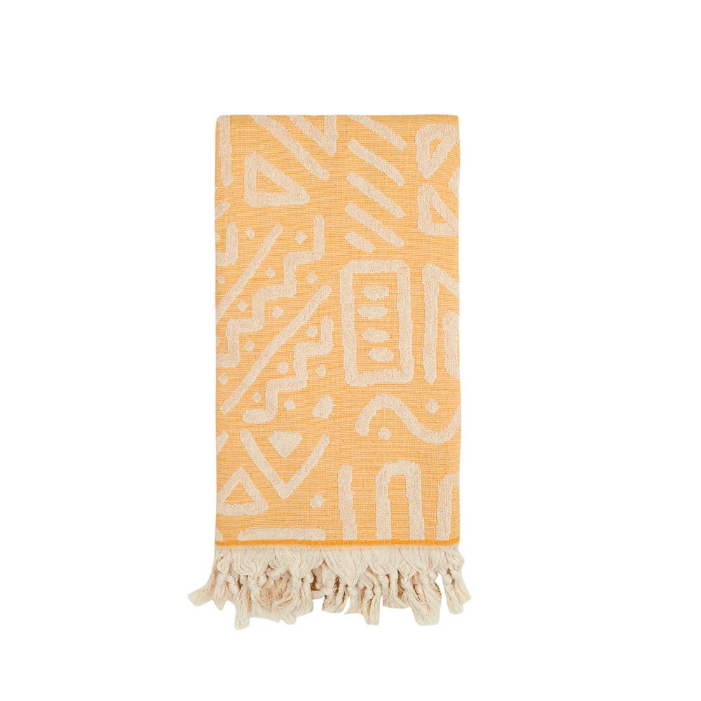 Geom Turkish Cotton Towel 36x66 Terry Hamam Bath Beach Lake