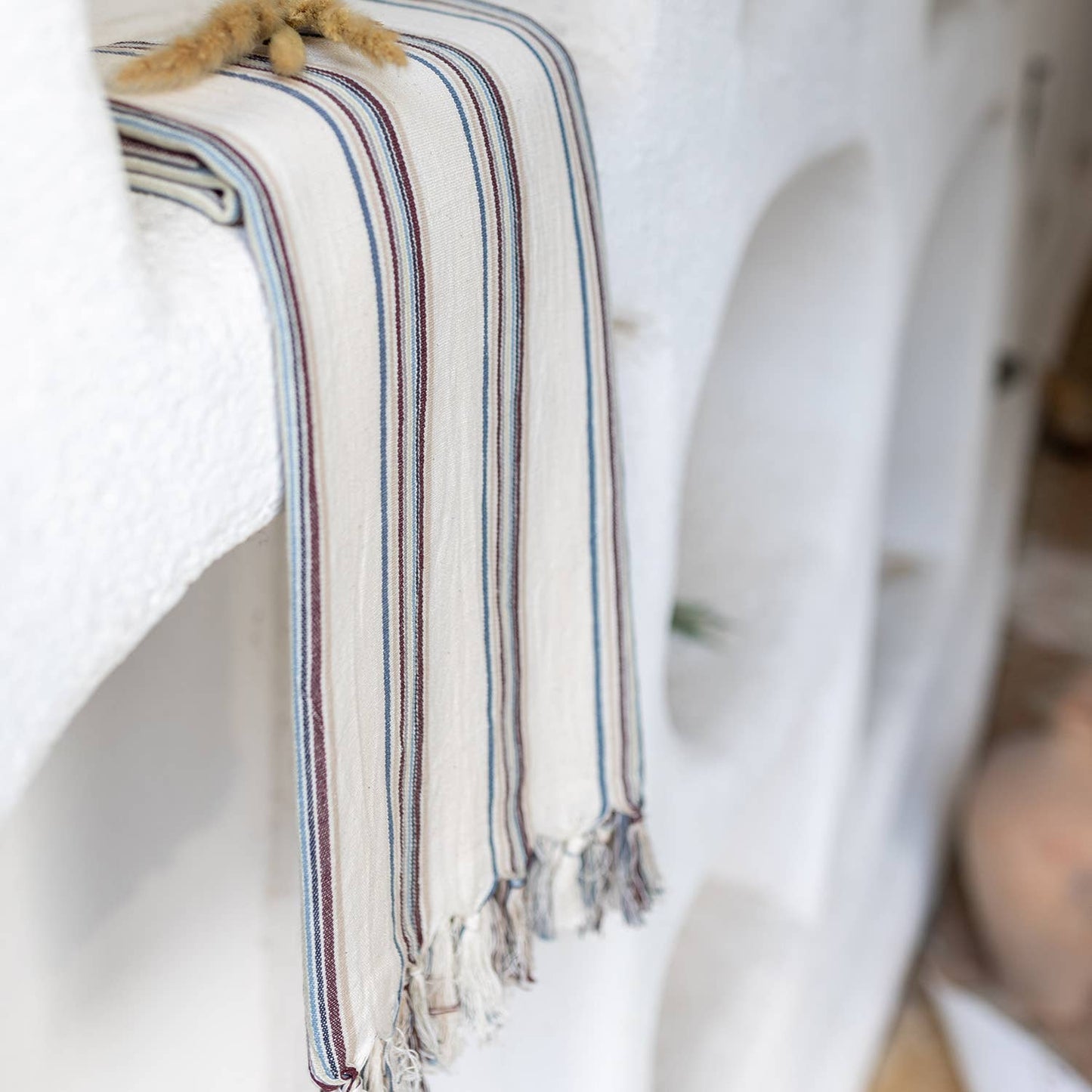 Bath Beach Towels Mid Weight Rustic Vintage Feel Pre-Washed