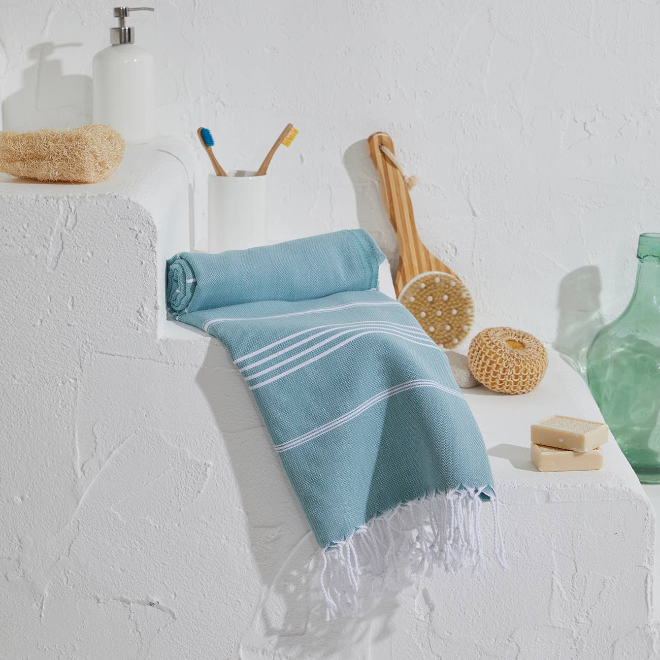 Colorful Beach Towel Hammam Peshtemal Fouta Light Weight Spa