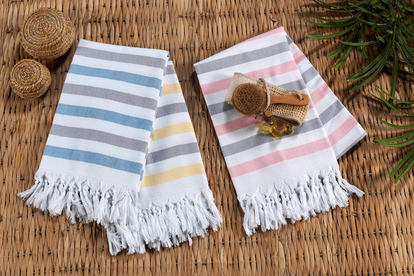 Toallas turcas con respaldo de rizo de Arven