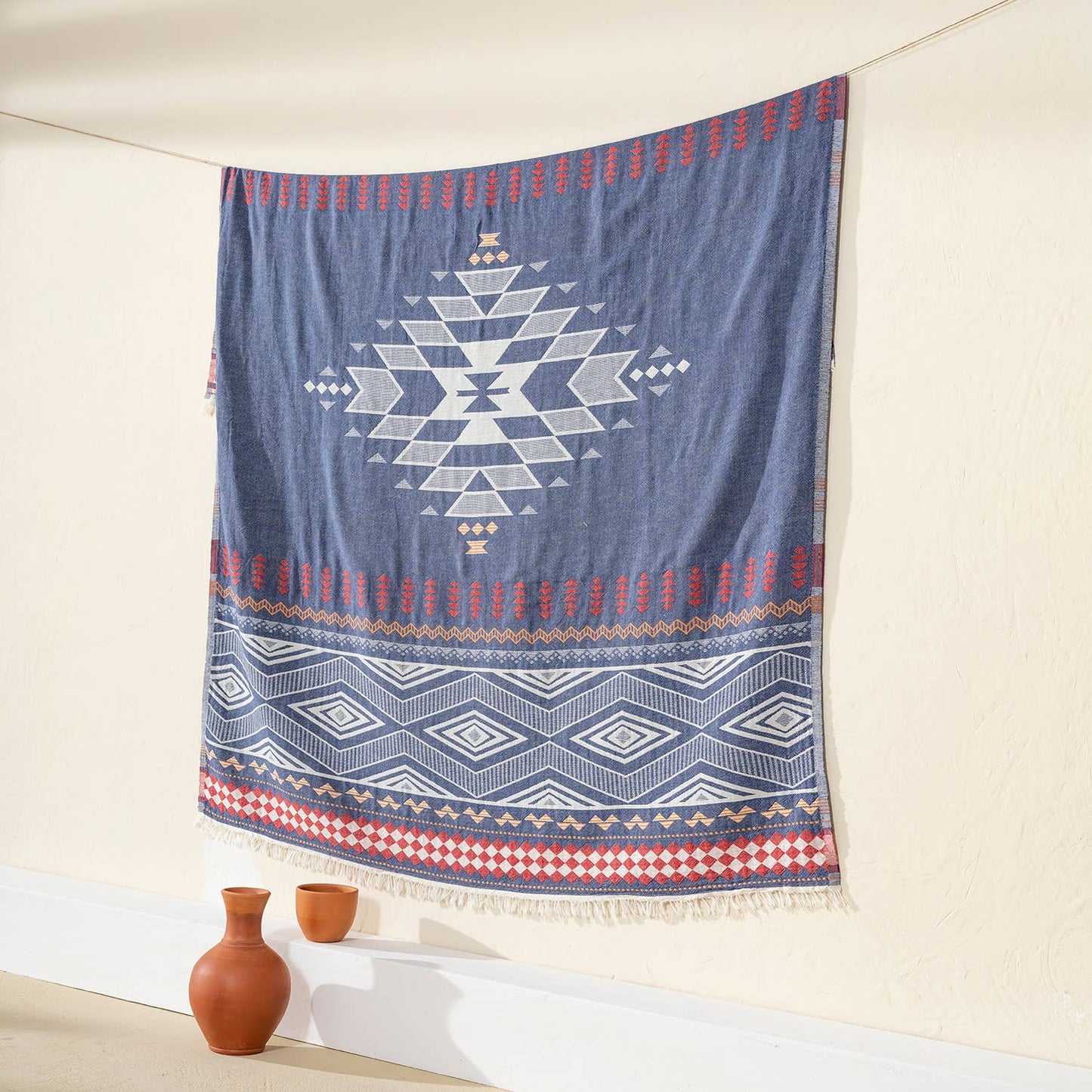 Cotton Throw Blanket Home Decor Farmhouse Cover