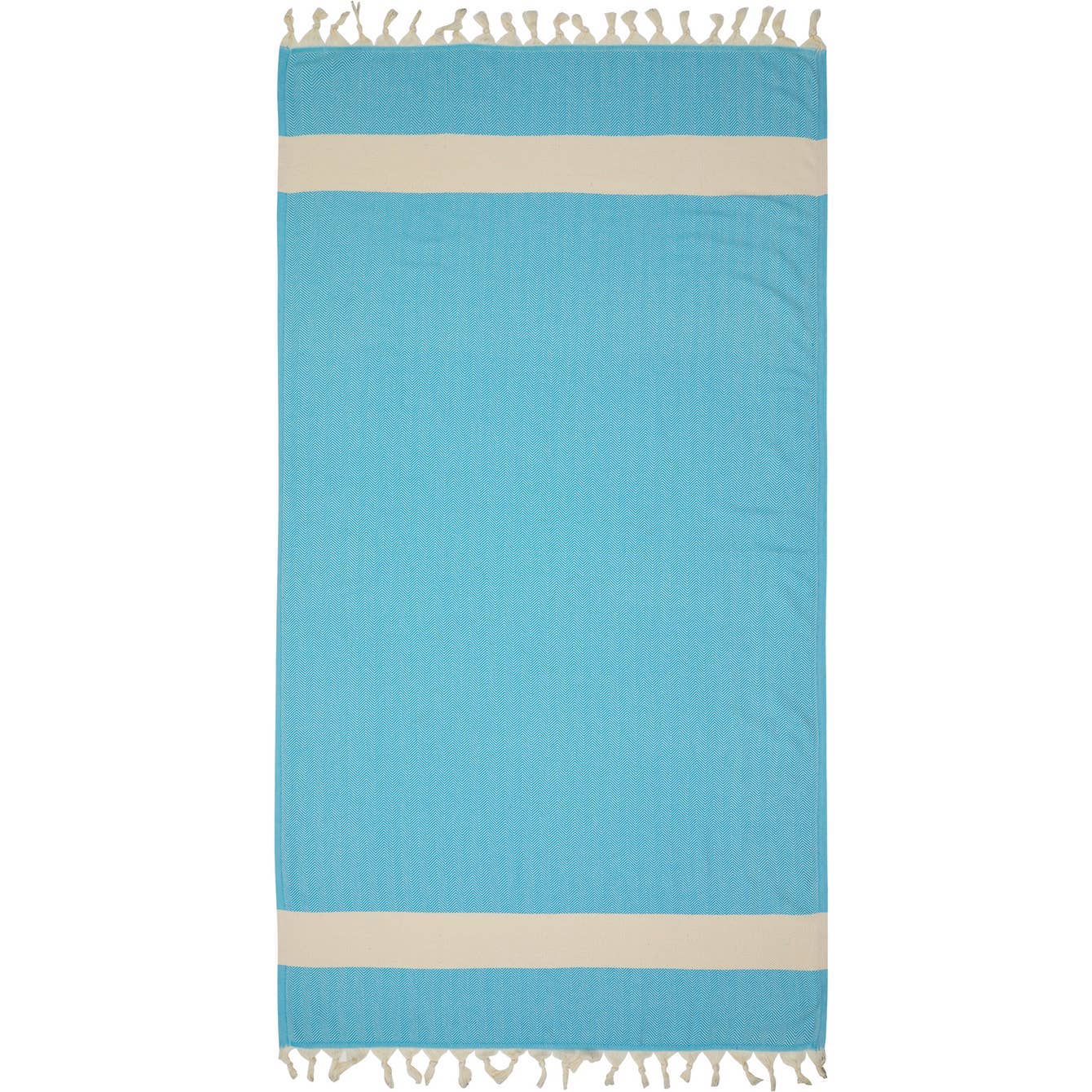 Herringbone Turkish Towel Screen-print Monogram Embroidery