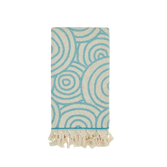 Circles Terry Towels 36x66 in Turkish Cotton Bath Beach Pool
