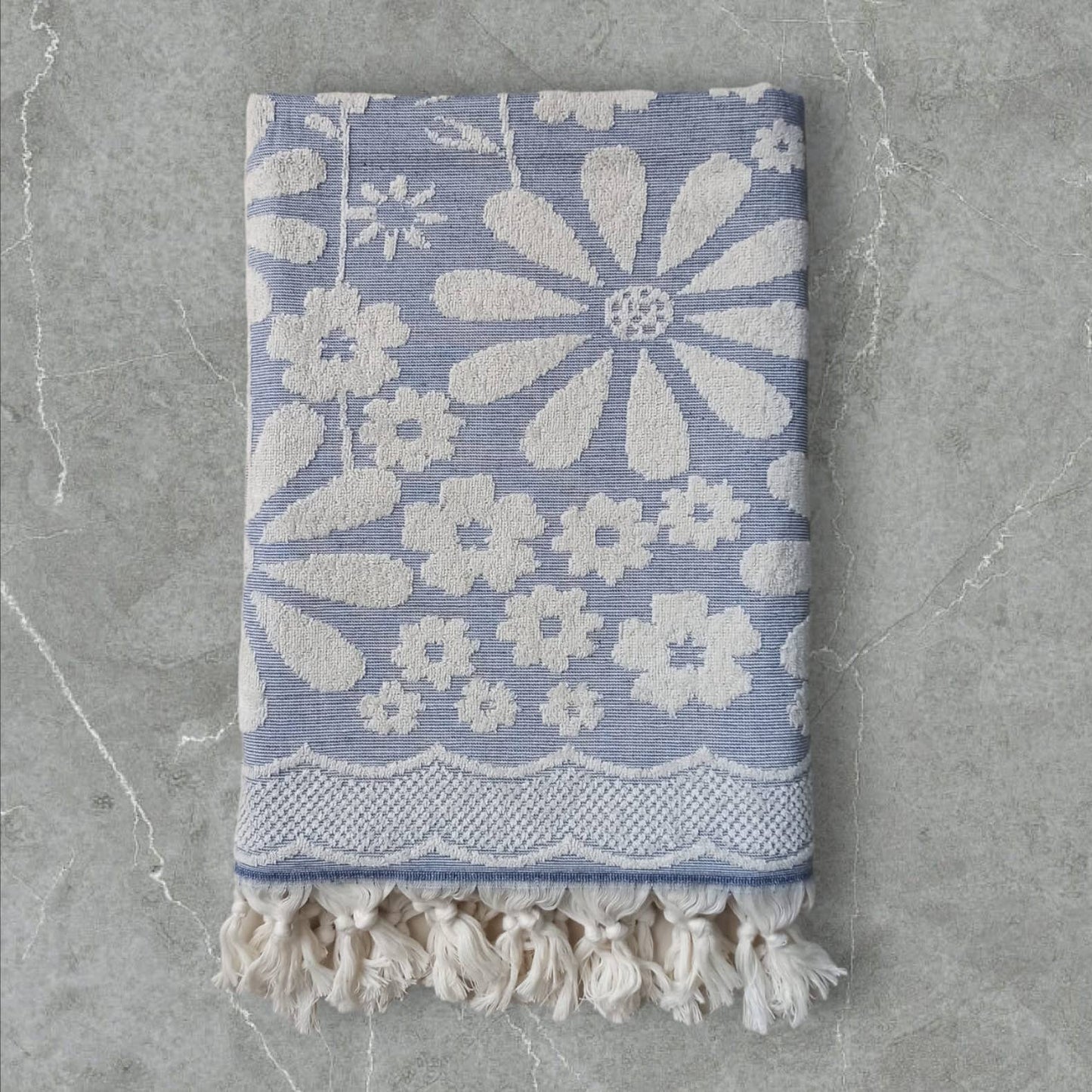 Daisy Turkish Terry Beach Bath Towels 100% Cotton 36x66 Spa