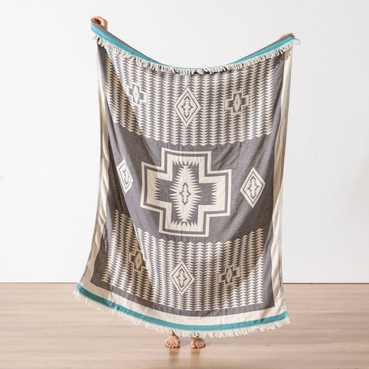 Cotton Throw Blanket Home Decor Farmhouse Cover