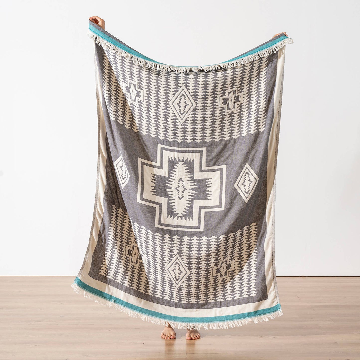 Cotton Throw Blanket Home Decor Farmhouse Cover