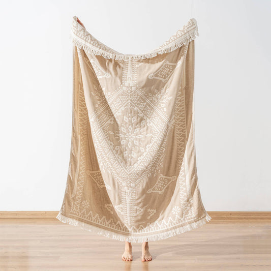 Cotton Throw Blanket Home Decor Farmhouse Cover