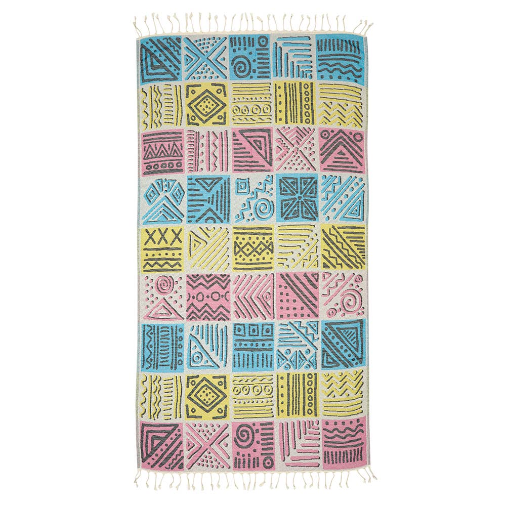Ethnic Turkish Towels 35x70 Terry-Backing Beach Bath Pool