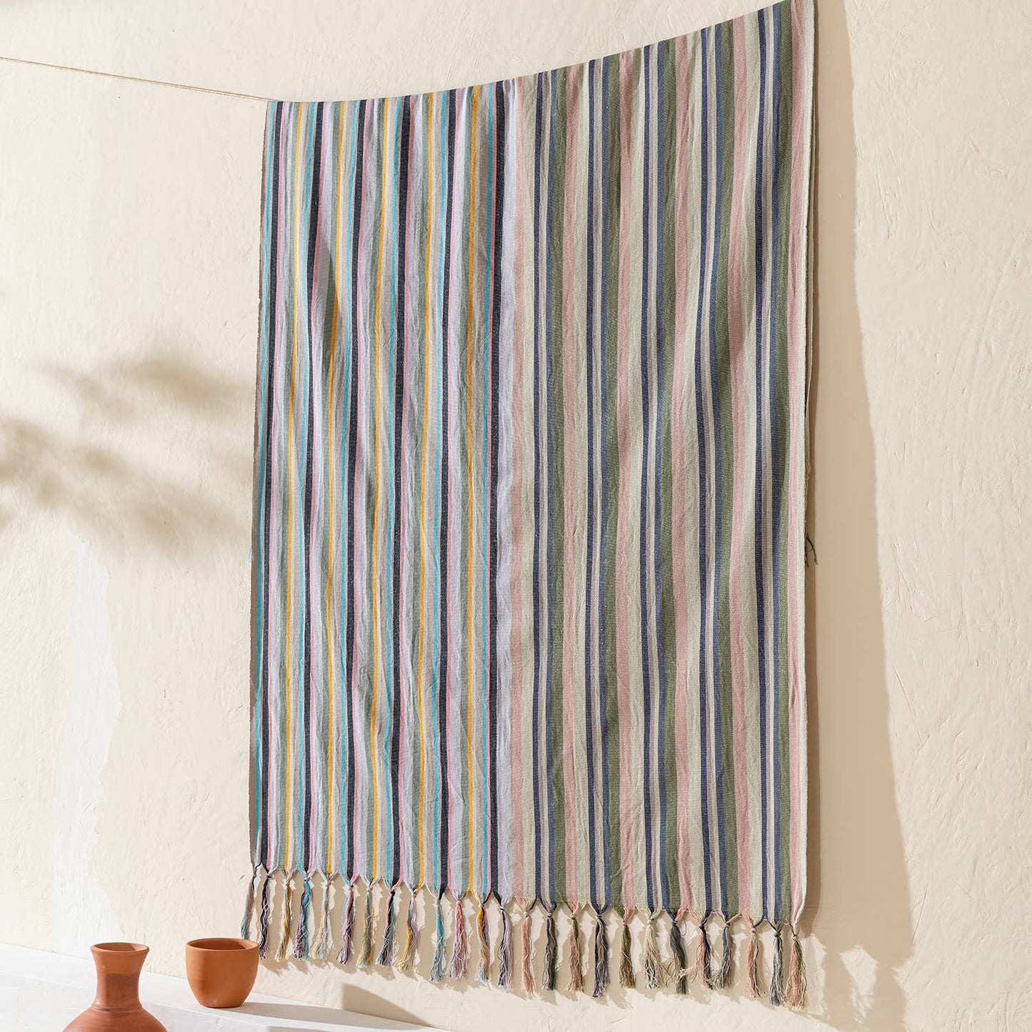 Bath Beach Towels Mid Weight Rustic Vintage Feel Pre-Washed
