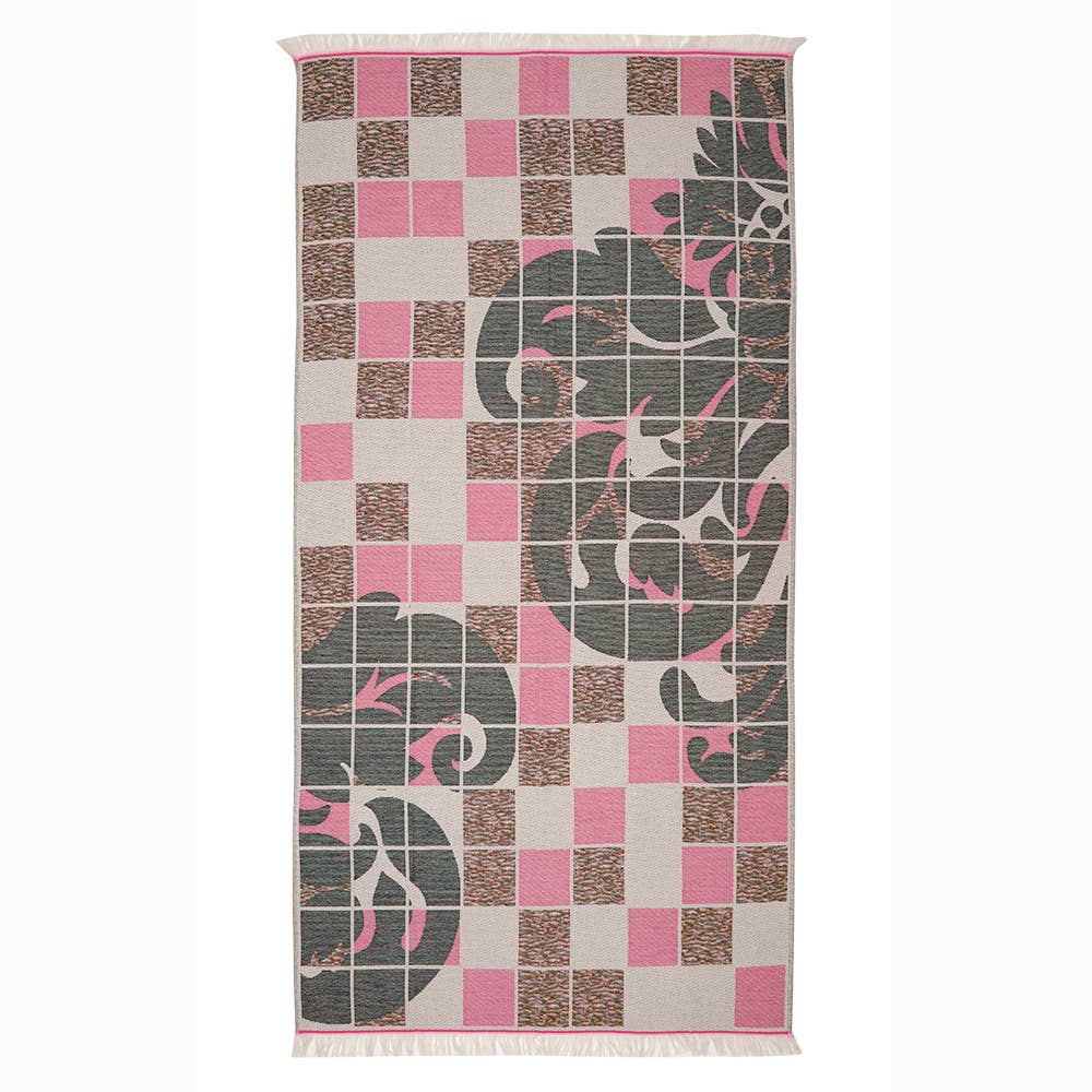 Blocks Turkish Towels 35x70in Terry-backing Beach Pool Bath