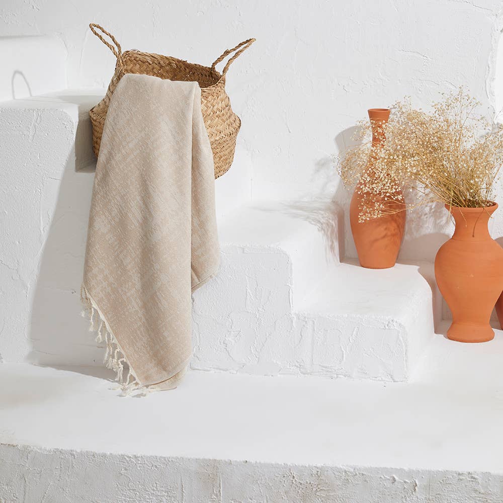 Toallas turcas antiguas con respaldo de rizo