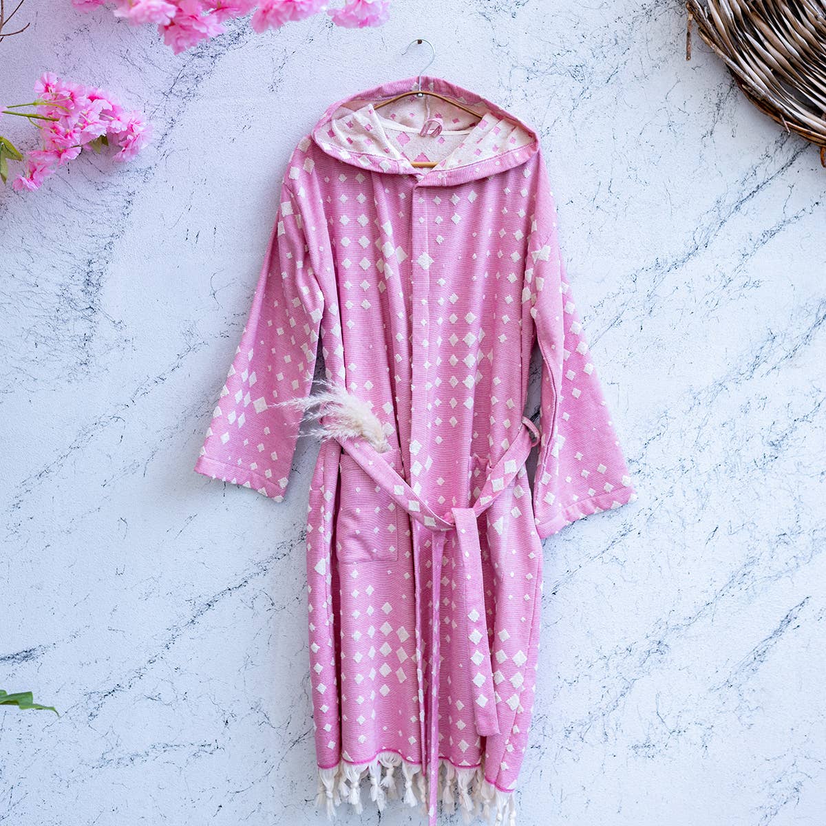 Turkish cotton light weight bathrobe