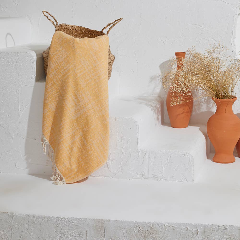 Toallas turcas antiguas con respaldo de rizo