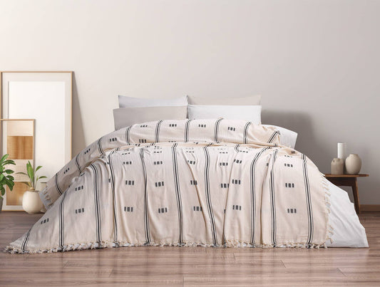 Cotton Bedspread Tassel Fringe Blanket Cover Summer Coverlet