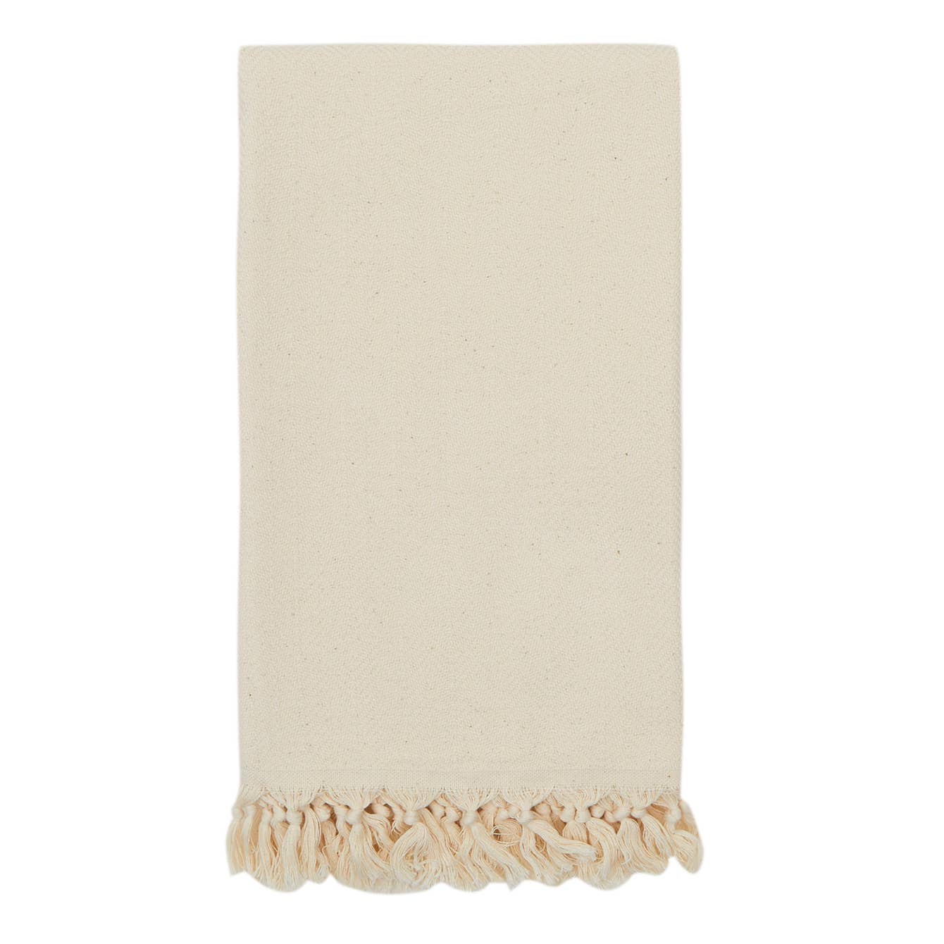 Herringbone Turkish Towel Naturel Blank Off white Raw Color