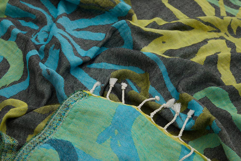 Flower Turkish Beach Towels 33x66 Fouta Peshtemal Hamam Pool