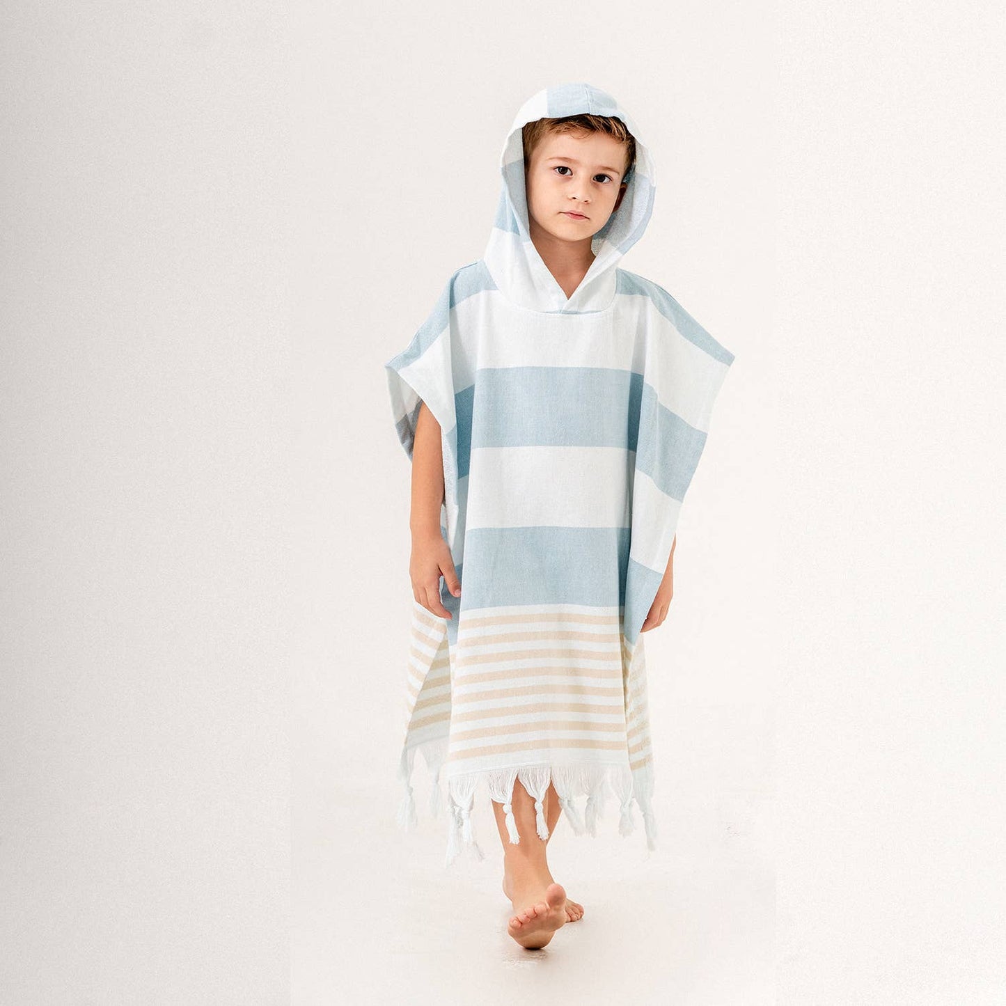 Hooded Poncho Surf Changing Swimming Beach Towel Terrybacked