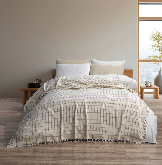 Bedspread Turkish Cotton Blanket Cover Summer Throw Coverlet