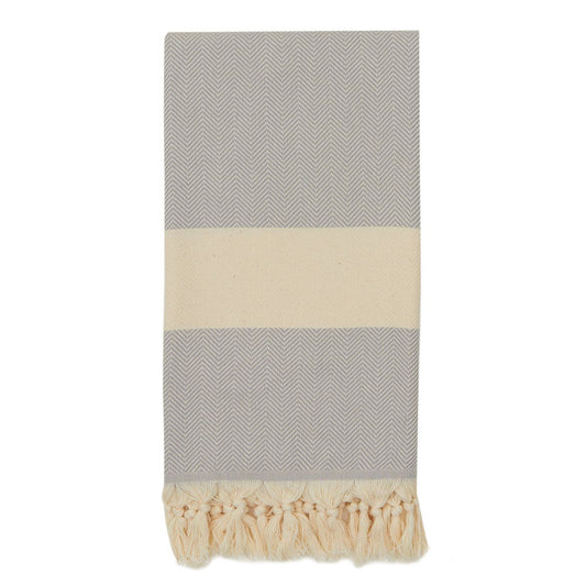 Herringbone Turkish Towel for Monogram Wedding Sand-free