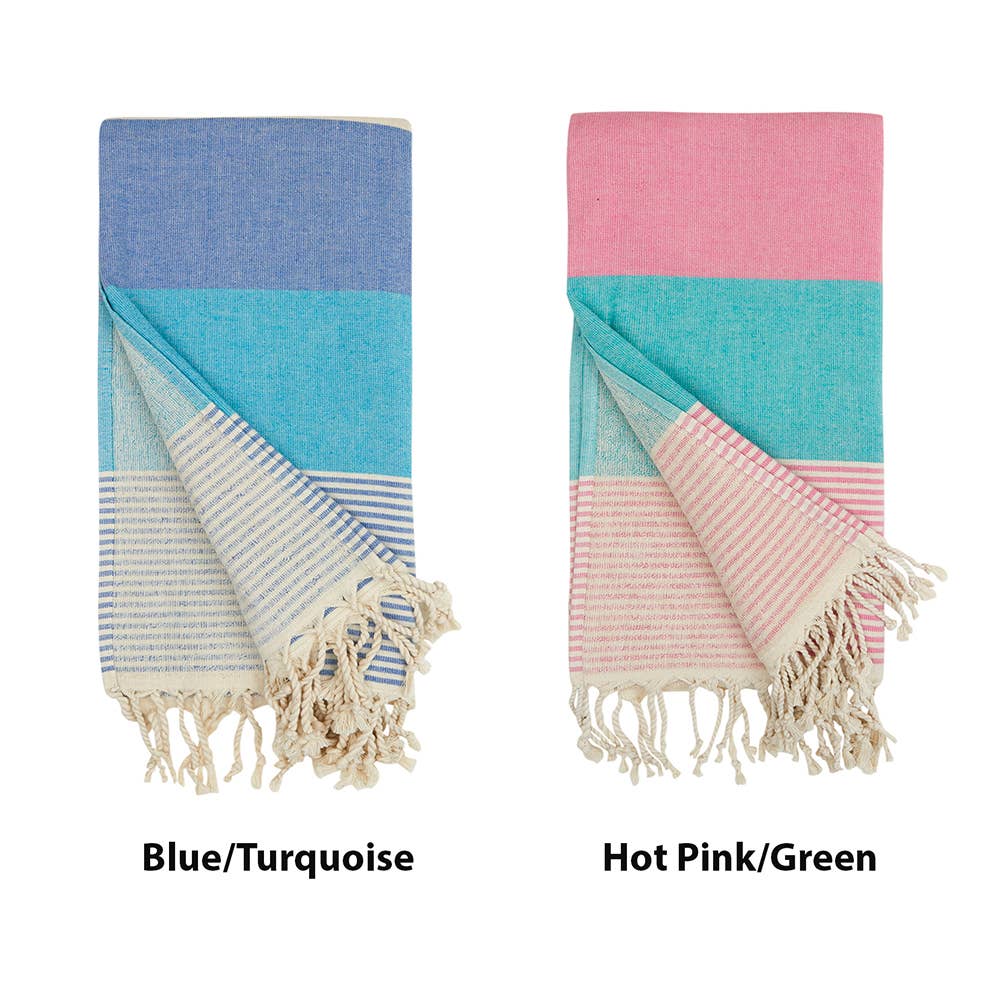 Hawaiian Turkish Towels 35x70 Terry Backing Beach Bath Pool