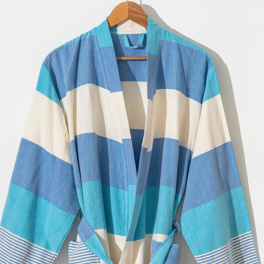 Hawaiian Turkish Cotton Light Weight Quick-dry Kimono Robe