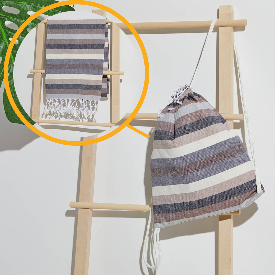 2in1 Convertible Beach Bag turn into Beach Towel